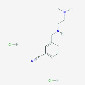 3-({[2-(Dimethylamino)ethyl]amino}methyl)benzonitrile dihydrochloride