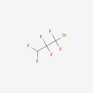 molecular formula C3HBrF6 B15195150 1-Bromo-1,1,2,2,3,3-hexafluoropropane CAS No. 63905-11-3