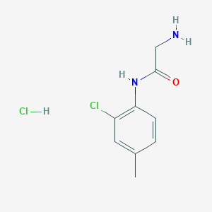 molecular formula C9H12Cl2N2O B1519517 2-amino-N-(2-chloro-4-methylphenyl)acetamide hydrochloride CAS No. 1221722-95-7