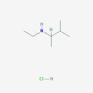 molecular formula C7H18ClN B1519521 Ethyl(3-methylbutan-2-yl)amine hydrochloride CAS No. 2738-07-0