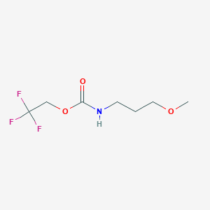 molecular formula C7H12F3NO3 B1519525 2,2,2-trifluoroethyl N-(3-methoxypropyl)carbamate CAS No. 1221724-58-8