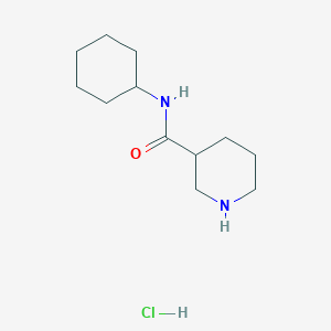 molecular formula C12H23ClN2O B1519526 N-cyclohexylpiperidine-3-carboxamide hydrochloride CAS No. 937724-80-6