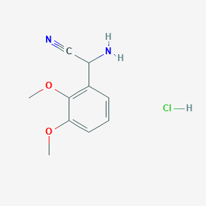 2-Amino-2-(2,3-dimethoxyphenyl)acetonitrile hydrochloride