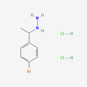 [1-(4-Bromophenyl)ethyl]hydrazine dihydrochloride