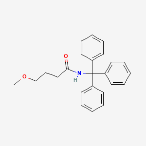 molecular formula C24H25NO2 B15195393 4-Methoxy-N-tritylbutanamide CAS No. 6622-13-5