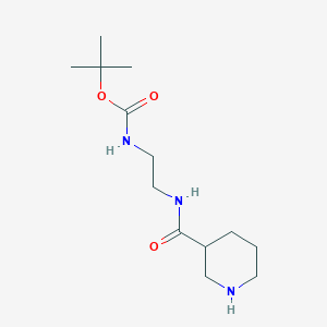 tert-butyl N-[2-(piperidin-3-ylformamido)ethyl]carbamate