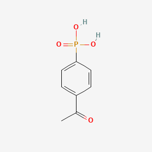 molecular formula C8H9O4P B15195440 (4-Acetylphenyl)phosphonic acid CAS No. 4042-61-9