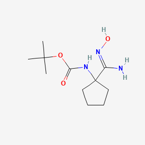 tert-butyl N-[1-(N'-hydroxycarbamimidoyl)cyclopentyl]carbamate