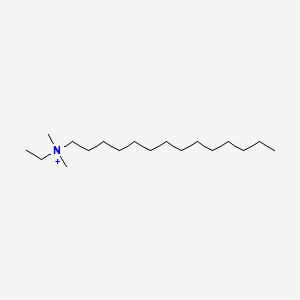 molecular formula C18H40N+ B15195592 Tetradecyldimethylethylammonium CAS No. 45236-69-9