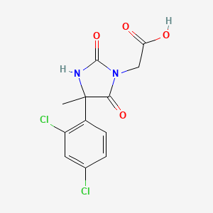 2-[4-(2,4-Dichlorophenyl)-4-methyl-2,5-dioxoimidazolidin-1-yl]acetic acid