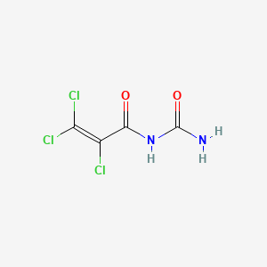 molecular formula C4H3Cl3N2O2 B15195611 N-(Aminocarbonyl)-2,3,3-trichloro-2-propenamide CAS No. 63979-42-0