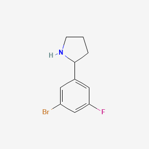 2-(3-Bromo-5-fluorophenyl)pyrrolidine
