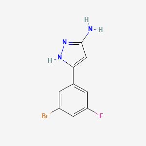 5-(3-bromo-5-fluorophenyl)-1H-pyrazol-3-amine