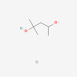 molecular formula C6H13O2Ti- B15195677 Titanium(4+) 2-methylpentane-2,4-diolate CAS No. 41994-80-3