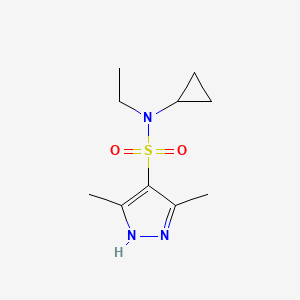 N-cyclopropyl-N-ethyl-3,5-dimethyl-1H-pyrazole-4-sulfonamide