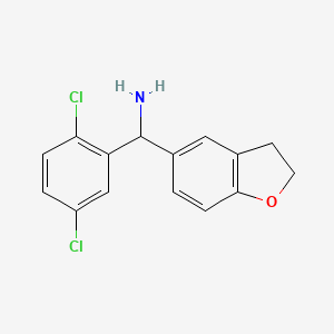 (2,5-Dichlorophenyl)(2,3-dihydro-1-benzofuran-5-yl)methanamine