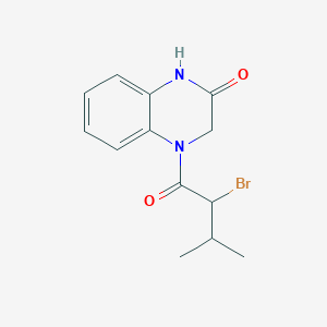 4-(2-Bromo-3-methylbutanoyl)-1,2,3,4-tetrahydroquinoxalin-2-one