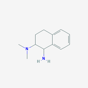 molecular formula C12H18N2 B1519585 2-N,2-N-dimethyl-1,2,3,4-tetrahydronaphthalene-1,2-diamine CAS No. 1042797-88-5