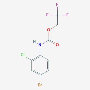 2,2,2-trifluoroethyl N-(4-bromo-2-chlorophenyl)carbamate