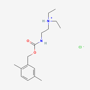 molecular formula C16H27ClN2O2 B15195876 2,5-Dimethylbenzyl N-(2-(diethylamino)ethyl)carbamate hydrochloride CAS No. 101491-61-6