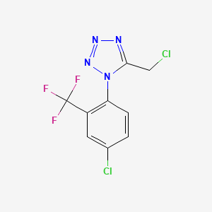 1-[4-chloro-2-(trifluoromethyl)phenyl]-5-(chloromethyl)-1H-1,2,3,4-tetrazole