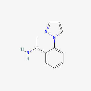 1-[2-(1H-Pyrazol-1-YL)phenyl]ethanamine