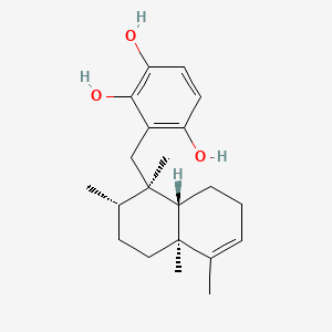 molecular formula C21H30O3 B15195945 Avarol F CAS No. 130203-72-4
