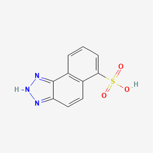 molecular formula C10H7N3O3S B15195985 1H-Naphtho[1,2-d]triazole-6-sulfonic acid CAS No. 63870-37-1