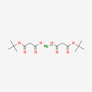 molecular formula C14H22MgO8 B15195989 Magnesium 3-(tert-butoxy)-3-oxopropanoate CAS No. 80297-45-6