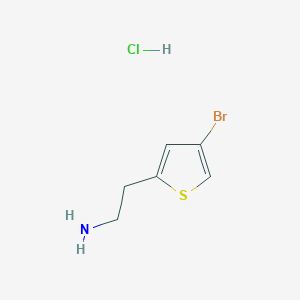 molecular formula C6H9BrClNS B1519602 2-(4-Bromothiophen-2-yl)ethanamine hydrochloride CAS No. 1172469-40-7
