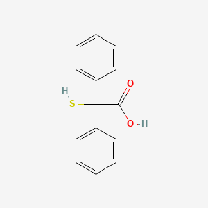 molecular formula C14H12O2S B15196029 Diphenyl(sulfanyl)acetic acid CAS No. 4695-15-2