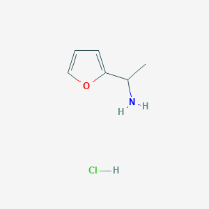 molecular formula C6H10ClNO B1519604 1-(2-Furyl)ethanamine hydrochloride CAS No. 99839-15-3
