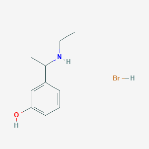 3-[1-(Ethylamino)ethyl]phenol hydrobromide
