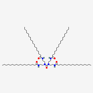 molecular formula C81H160N6O5 B15196060 Octadecanamide, N,N',N'',N'''-(carbonylbis(nitrilodi-2,1-ethanediyl)tetrakis- CAS No. 52526-80-4