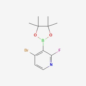 molecular formula C11H14BBrFNO2 B1519608 4-Bromo-2-fluoro-3-(4,4,5,5-tetramethyl-1,3,2-dioxaborolan-2-YL)pyridine CAS No. 1150561-79-7