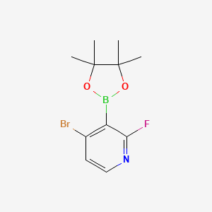 4-Bromo-2-fluoro-3-(4,4,5,5-tetramethyl-1,3,2-dioxaborolan-2-YL)pyridine