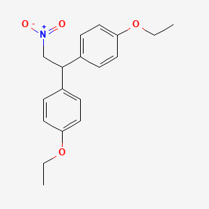 molecular formula C18H21NO4 B15196109 Benzene, 1,1'-(2-nitroethylidene)bis(4-ethoxy- CAS No. 77669-63-7