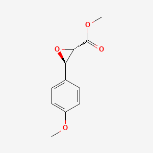 molecular formula C11H12O4 B15196119 methyl (2S,3R)-3-(4-methoxyphenyl)oxirane-2-carboxylate CAS No. 84976-49-8