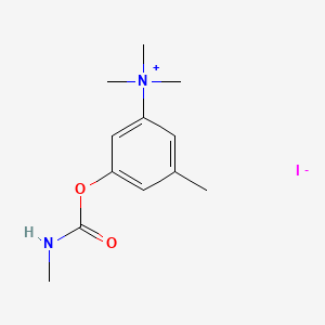 molecular formula C12H19IN2O2 B15196137 Ammonium, (3-methylcarbamoyloxy-m-tolyl)trimethyl-, iodide CAS No. 64050-11-9