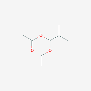 molecular formula C8H16O3 B15196150 1-Ethoxy-2-methylpropyl acetate CAS No. 7252-55-3