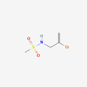 molecular formula C4H8BrNO2S B15196212 Methanesulfonamide, N-(2-bromoallyl)- CAS No. 102280-88-6
