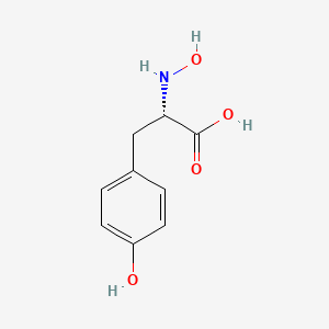 molecular formula C9H11NO4 B15196225 N-Hydroxytyrosine CAS No. 64448-49-3