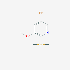 5-Bromo-3-methoxy-2-(trimethylsilyl)pyridine