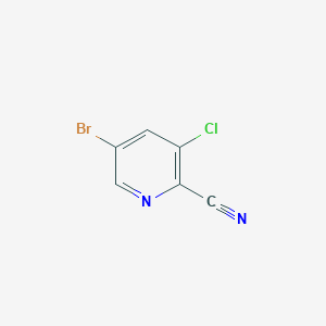 molecular formula C6H2BrClN2 B1519630 5-Bromo-3-chloropyridine-2-carbonitrile CAS No. 945557-04-0