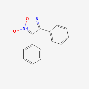 molecular formula C14H10N2O2 B15196326 3,4-Diphenyl-1,2,5-oxadiazole 2-oxide CAS No. 5585-14-8