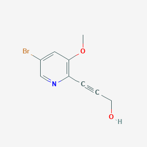 3-(5-Bromo-3-methoxypyridin-2-yl)prop-2-yn-1-ol