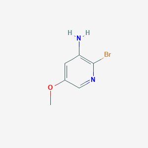 molecular formula C6H7BrN2O B1519635 2-Bromo-5-methoxypyridin-3-amine CAS No. 1043688-99-8