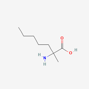 molecular formula C8H17NO2 B15196353 2-Amino-2-methylheptanoic acid CAS No. 6269-80-3