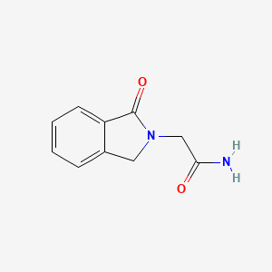 molecular formula C10H10N2O2 B15196403 2-(1,3-Dihydro-1-oxo-2h-isoindol-2-yl)-acetamide CAS No. 30787-14-5