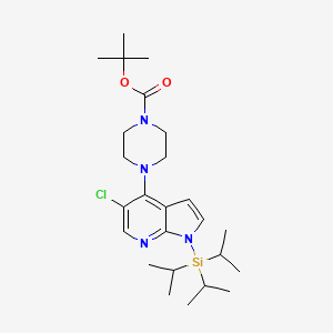 tert-Butyl 4-(5-chloro-1-(triisopropylsilyl)-1H-pyrrolo[2,3-b]pyridin-4-yl)piperazine-1-carboxylate